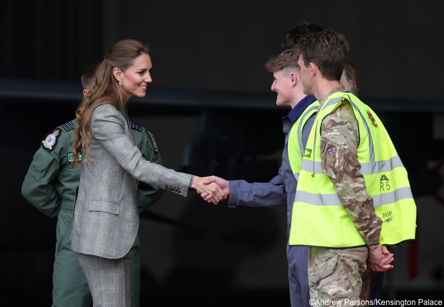 The Princess in Recognizable Kinds for RAF Coningsby Go to – What Kate Wore