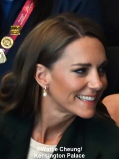 The Princess in Separates as the Wales Family Attends the Commonwealth Games