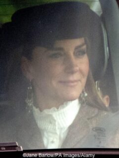 The Princess in New Pieces for Church at Balmoral and Green Evening Gown Poll